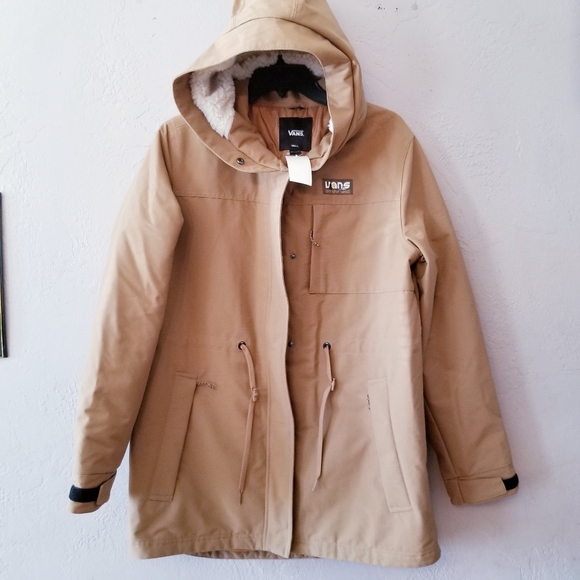 Vans Coastal MTE Jacket  womens tan parka coat barn workwear winter  NEW S small - Picture 4 of 12